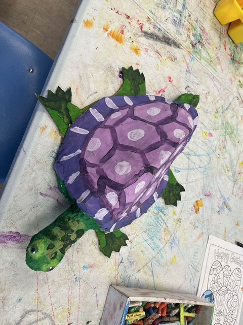 Paper Mache Turtle – 5th Grade