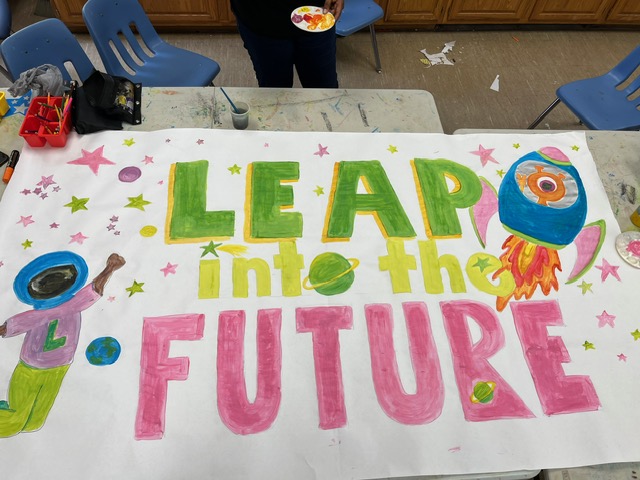 School Sign – 5th Grade and teacher