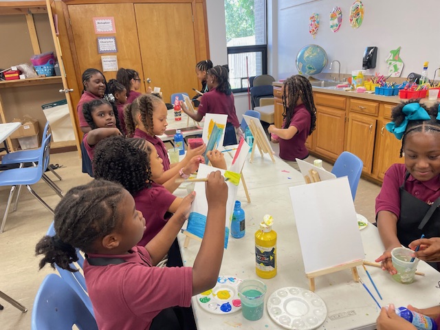 Painting Class – 2nd Grade